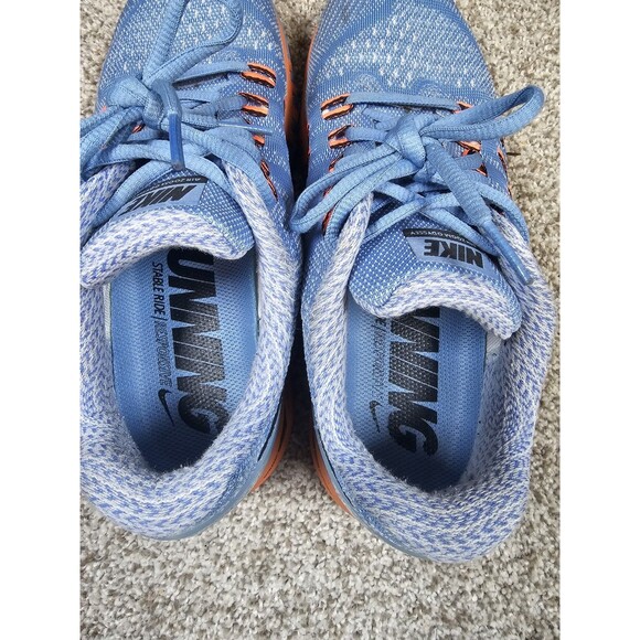 Women's Nike Zoom Odyssey Run Easy Size 9 Sneaker Shoe Blue And Orange - Picture 10 of 12